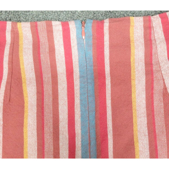 Truce Big Girl's SZ 16 Vertical Striped 100% Cotton Short Mini Skirt Multicolor - Picture 4 of 10